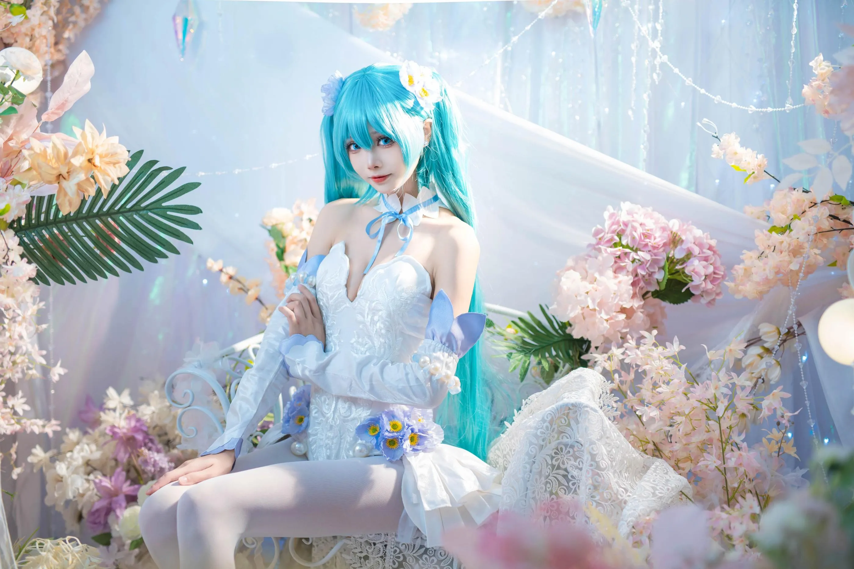 艾西Aiwest – NO.011 初音 粉蝶花 [42P]插图7